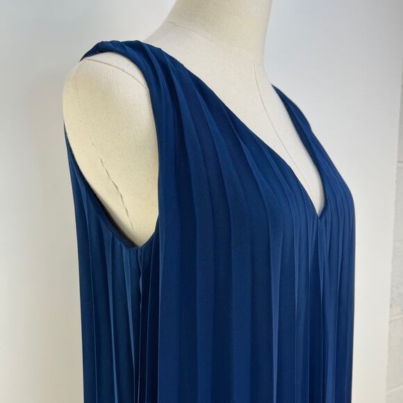 Samsoe Samsoe Annico Dress Pleated Maxi Blue - Picture 4 of 10